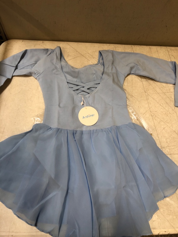 Photo 2 of Arshiner Kids Girls Classic Long Sleeve Leotard Dance Ballet Dress. 3/5 YEARS OLD 
