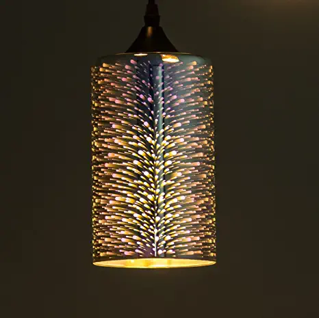 Photo 1 of 3D Firework Smoked Grey Glass Ceiling Pendant Lighting Fixture for Kitchen Island Dining Room Living Room Bedroom