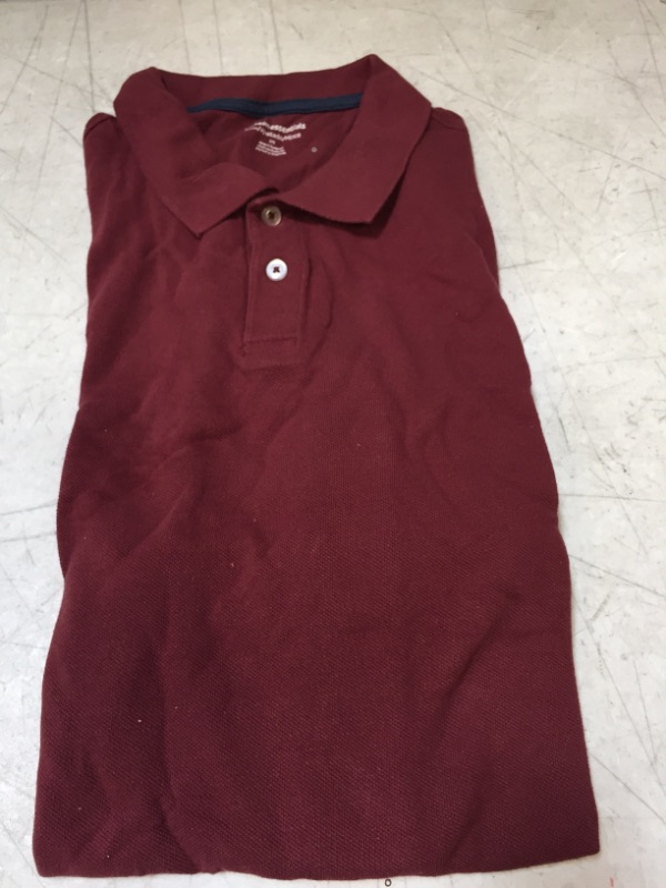 Photo 2 of Amazon Essentials Men's Slim-fit Cotton Pique Polo Shirt MEDIUM