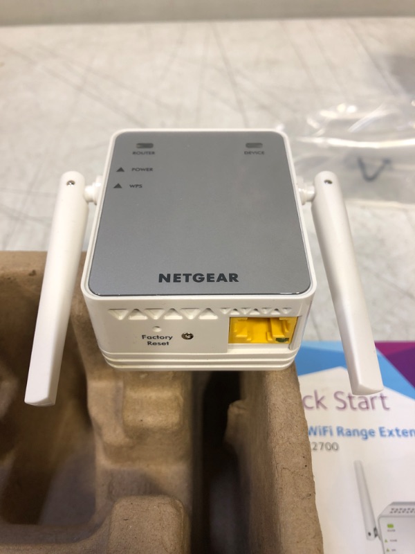 Photo 2 of NETGEAR Wi-Fi Range Extender EX2700 - Coverage Up to 800 Sq Ft and 10 devices with N300 Wireless Signal Booster & Repeater (Up to 300Mbps Speed), and Compact Wall Plug Design