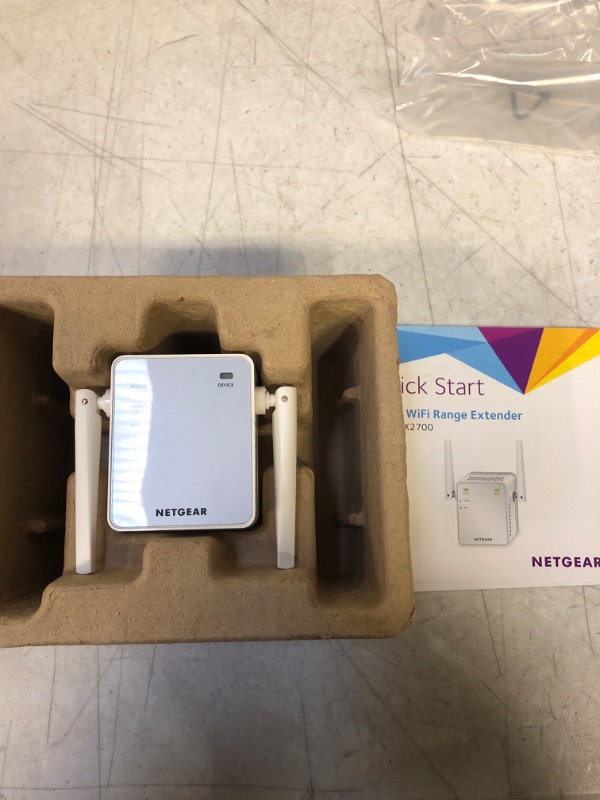 Photo 3 of NETGEAR Wi-Fi Range Extender EX2700 - Coverage Up to 800 Sq Ft and 10 devices with N300 Wireless Signal Booster & Repeater (Up to 300Mbps Speed), and Compact Wall Plug Design