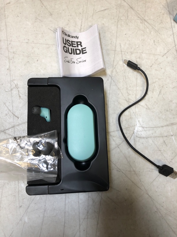 Photo 2 of Skullcandy Sesh Evo True Wireless In-Ear Headphones (Bleached Blue) ----LEFT HEADPHONE MISSING ----