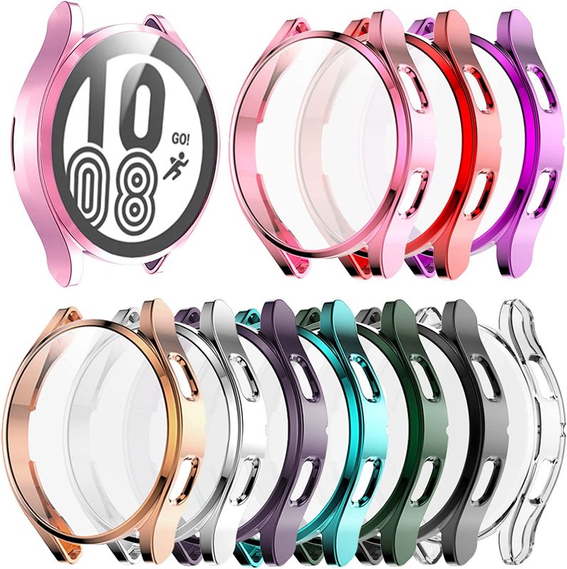 Photo 1 of Wugongyan Case Compatible with Samsung Galaxy Watch 4 Screen Protector Case 40mm (Not 42mm/46mm) Soft TPU Scratch Resistant Full Cover Protective Case for Galaxy Watch 4 (10-Pack, 40mm)
