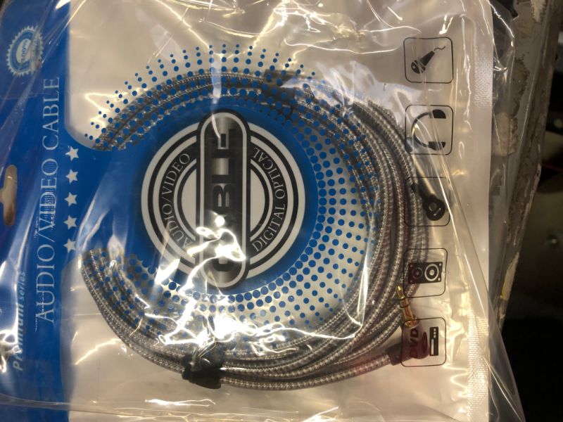 Photo 1 of 3.5mm AUX Extension Cable 10 ft hftywy Double Shielded Headphone Auxiliary Extension Cable 3.5 mm Male to 3.5 mm Female Stereo Audio Extension Cable Braided 1/8 AUX Extension Cord