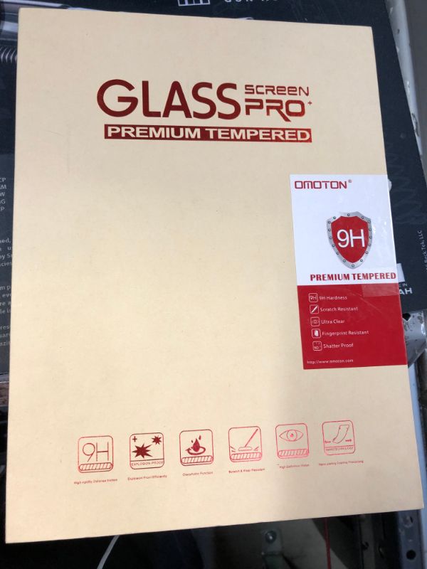 Photo 1 of OMOTON Screen Protector compatible with Surface Pro 7 / Surface Pro 6 / Surface Pro (5th Gen) / Surface Pro 4 [12.3 Inch] - [Tempered Glass] [High Responsivity] [Scratch Resistant] [High Definition]   -- Packaging Open -- 