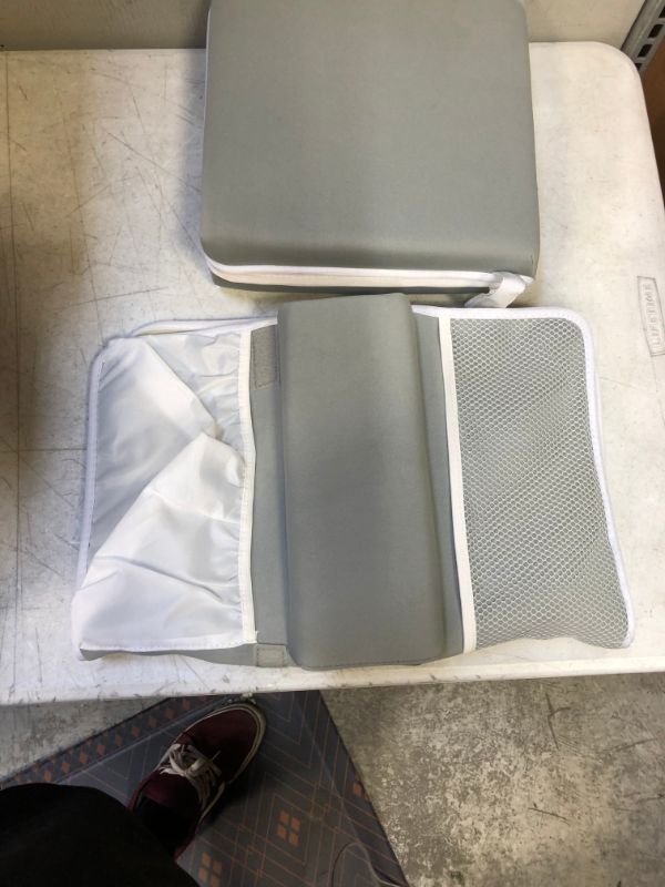 Photo 1 of Comfortable Bath Kneeler and Elbow Kneeling Rest Pad for Baby Bathing Parents - Painless Foam Mat with Toy Organizer Pockets - Quick Drying, Foldable, Non-Slip for Baby and Toddler Bathing
