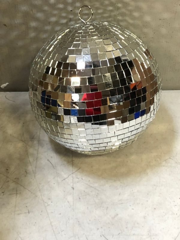 Photo 2 of 8" Mirror Disco Ball Great for a Party or Dj Light Effect Christmas