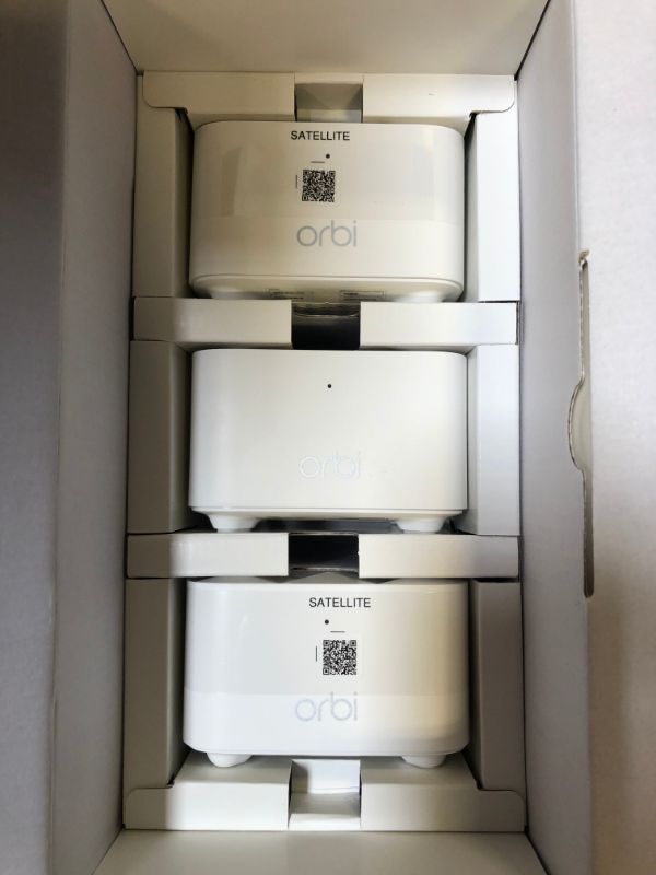 Photo 1 of Netgear - Orbi AC1200 Dual-Band Mesh Wi-Fi System (3 Pack) - White