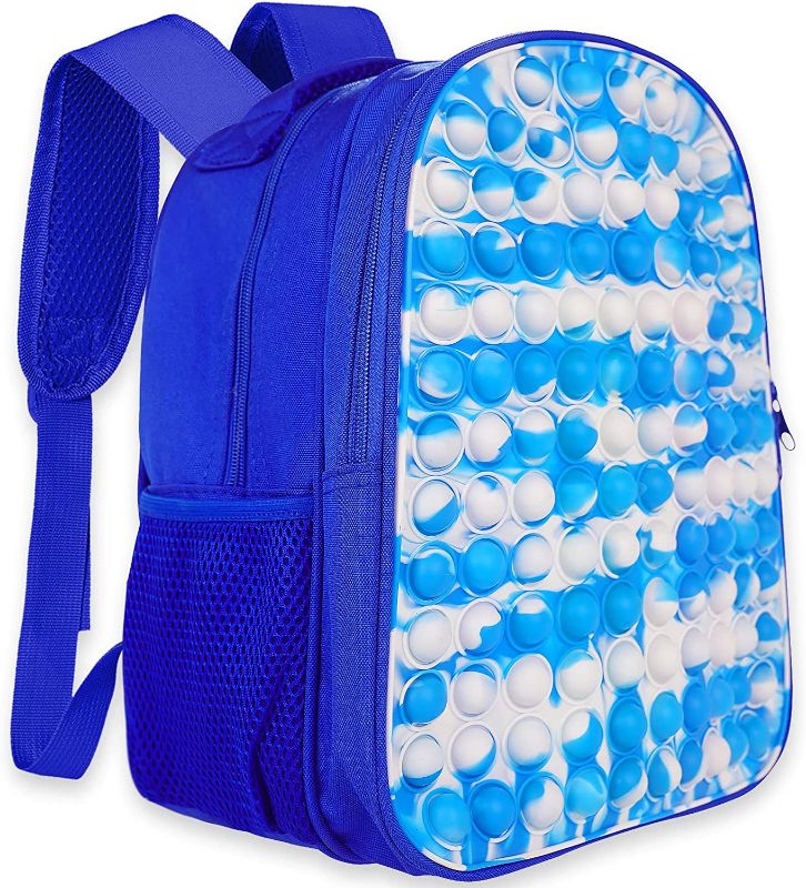 Photo 1 of Genovega Pop Blue Bag Purse Backpack for Girl Gift Toys School Shoulder Toy , Bubble Its Fidget for Year Old Girls Gifts Women Bags
