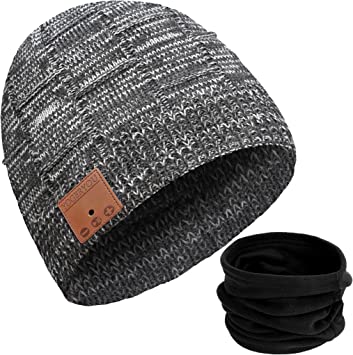 Photo 1 of Bluetooth Beanie Hat Christmas Stocking Stuffers Unique Gifts for Men Women Black/White
