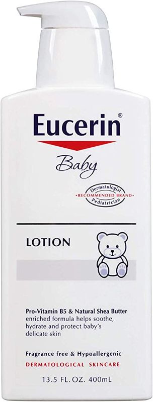 Photo 1 of Eucerin, Baby, Lotion, Fragrance Free, 13.5 fl oz (400 ml)
