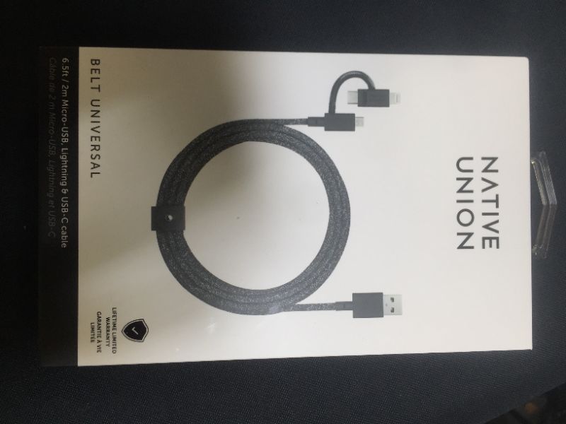 Photo 1 of BELT UNIVERSAL CABLE (2M) BLACK
