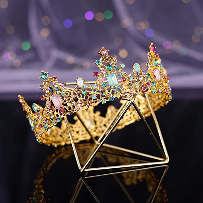 Photo 1 of Gold Princess Crowns for Women Girls, Rhinestone Birthday Queen Crowns and Wedding Quinceanera Crowns for Women Cosplay Halloween Hair Accessories for Girls Costume Jewelry
FACTORY SEALED.