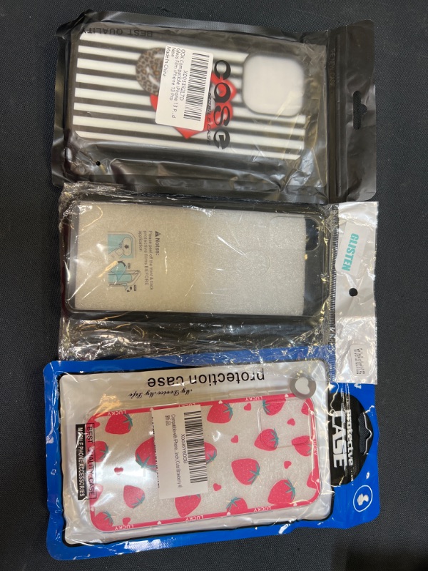 Photo 1 of 3 COUNT PHONE CASES, VARIOUS PHONES, SEE PICTURES PLEASE.