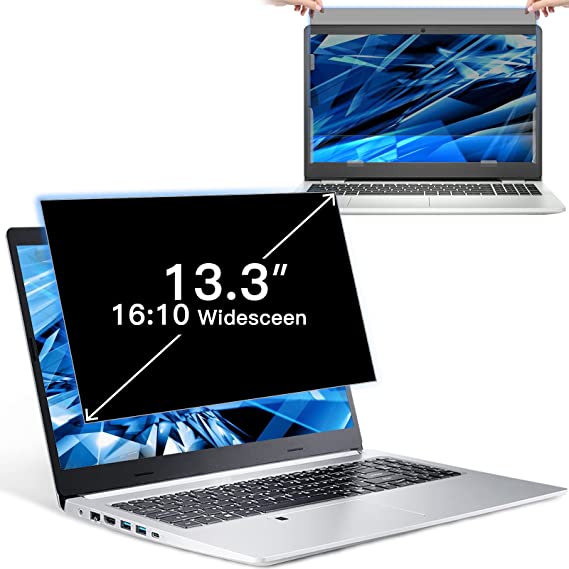 Photo 1 of 13.3 Inch Laptop Privacy Screen Filter for 16:10 Aspect Ratio Widescreen Monitor Removable Anti Blue Light and Anti Glare Screen Protector Compatible for MacBook Air/Dell/Hp/Acer/Asus
FACTORY SEALED