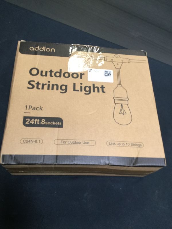 Photo 2 of addlon Outdoor String Lights Commercial Grade Weatherproof Strand Edison Vintage Bulbs