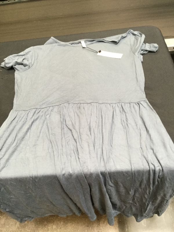 Photo 2 of DB MOON Women Summer Casual Short Sleeve Dresses Empire Waist Dress with Pockets size xl 