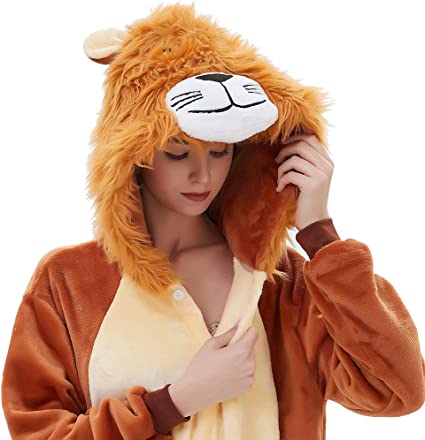 Photo 1 of ABENCA Fleece Unicorn Onesie Pajamas for Women Adult Cartoon Animal Christmas Halloween Cosplay Onepiece Costume

