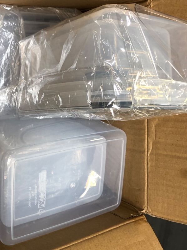 Photo 1 of 9 Pack Large Airtight Food Storage Container Set, Clear Plastic Food Containers with Lids, Meal Prep Container, Leak Proof Food Containers with Lids, Lunch & Leftover Storage Bowl-BPA Free 
