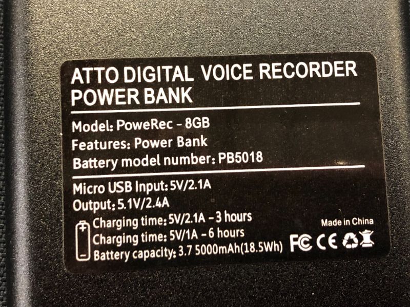 Photo 4 of Voice Activated Recorder with Longest Battery Life