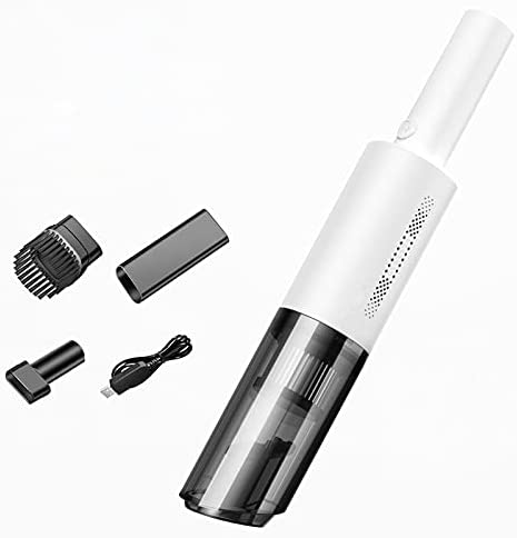 Photo 1 of 120W High Power Mini car Vacuum Cleaner high Power Cordless 6000Pa Handheld Vacuum Cleaner Portable Vacuum Cleaner for car Interior and Other Small Spaces (White)
