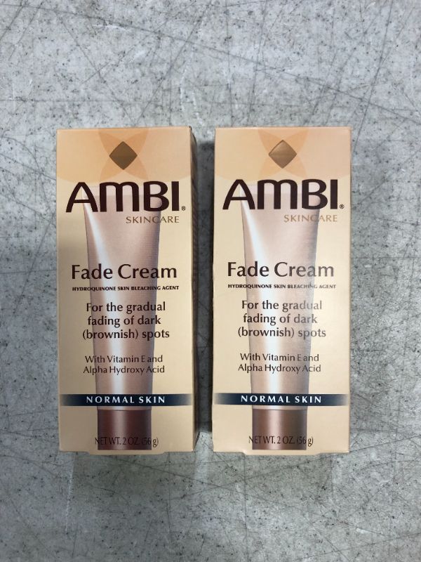 Photo 2 of Ambi Skincare Fade Cream for Normal Skin, Dark Spot Remover for Face & Body, Treats Skin Blemishes & Discoloration, Improves Hyperpigmentation, Corrector, 2 Oz
(2pcs) exp 02.2024