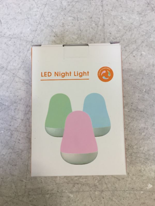 Photo 2 of Luposwiten Night Light for Kids with Touch Sensor Control and Color Changing Mode | Night Lights for Kids Room with 1 Hour Timer Up to 80H, White
