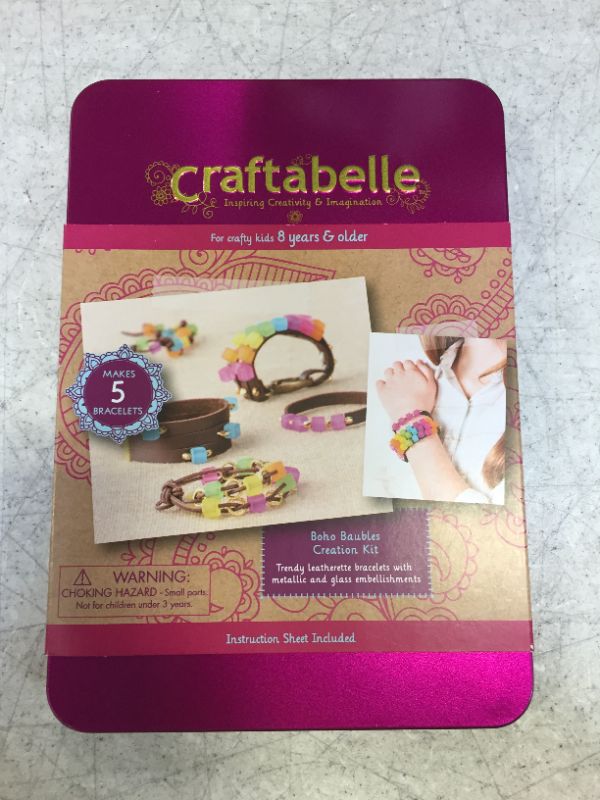 Photo 2 of Craftabelle – Boho Baubles Creation Kit – Bracelet Making Kit – 101pc Jewelry Set with Beads – DIY Jewelry Kits for Kids Aged 8 Years +
