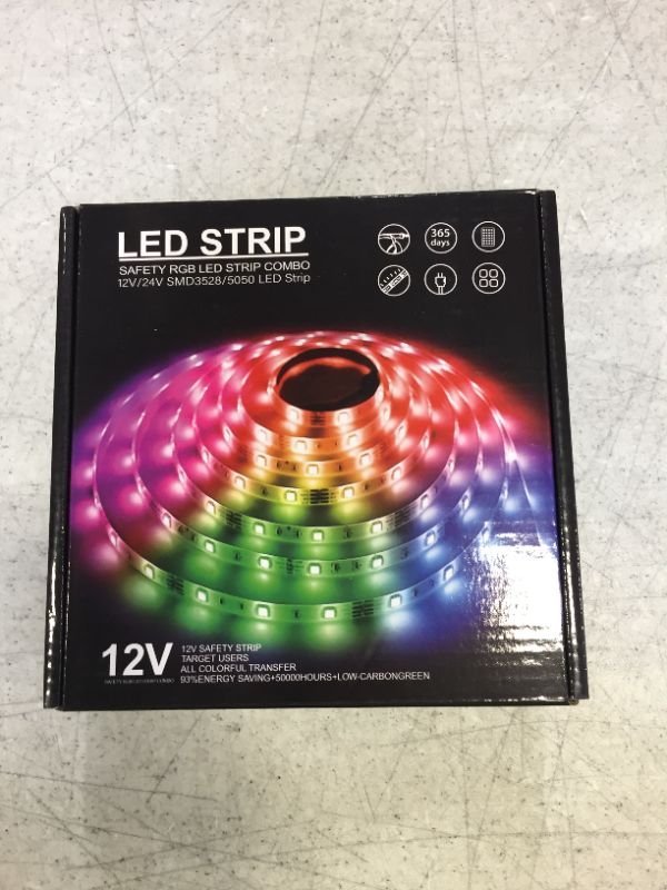 Photo 2 of 16.4ft RGB LED Strip Lights,3825 Smart Led Lights Strip Music Sync Flexible Color Changing Lights App Control and 44keys Remote, Neon Lights for Home, Kitchen, TV, Party, Decoration (Waterproof)
