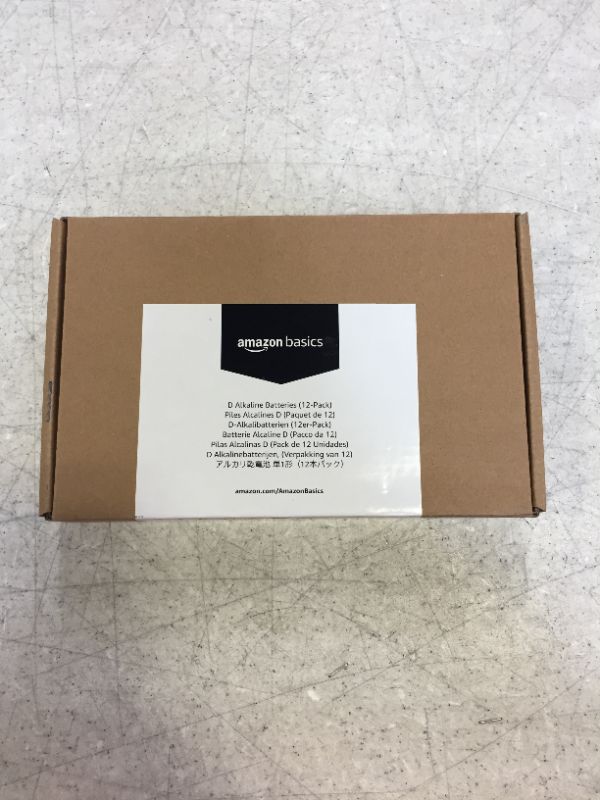 Photo 1 of AmazonBasics D Cell 1.5 Volt Everyday Alkaline Batteries - 12PCS (Packaging may vary)