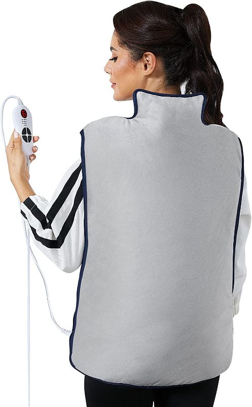Photo 1 of 23" x 37" Extra Large Heating Pad for Neck and Shoulders Back, Wearable Heated Pad with 6 Heat Settings and 4 Auto Shut Off Timer
