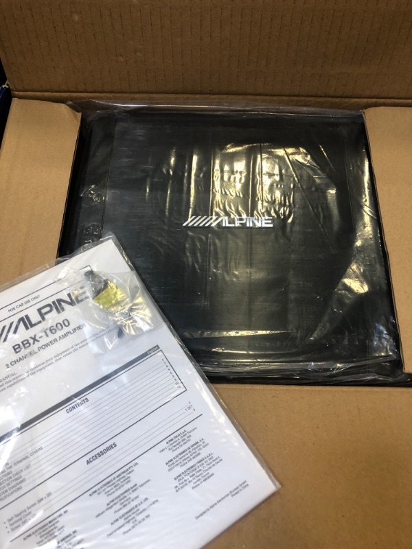 Photo 1 of Alpine BBX-T600 600W Max BBX Series 2-ohm Stable 2 Channel Class-A/B Amplifier