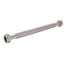 Photo 1 of 1 in. FIP x 1 in. FIP x 24 in. Corrugated Stainless Steel Water Heater Connector
