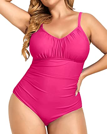 Photo 1 of Aqua Eve Plus Size Swimsuit for Women Tummy Control One Piece Bathing Suit Vintage Swimwear, Size 18
