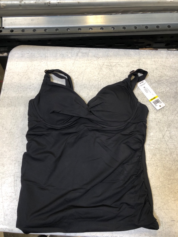 Photo 2 of Anne Cole - Twist Front Underwire Tankini Swim Top.38B/36C