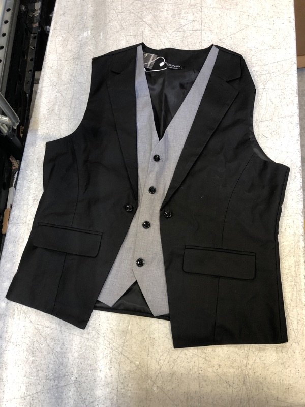 Photo 2 of COOFANDY Mens Formal Fashion Vest Layered Waistcoat Business Dress Suit Vests for Wedding Medium