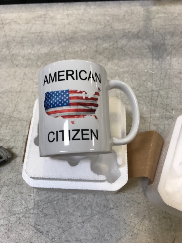 Photo 2 of American Citizen Coffee Mug - Citizenship Flag gift for Patriots and New Americans July 4th