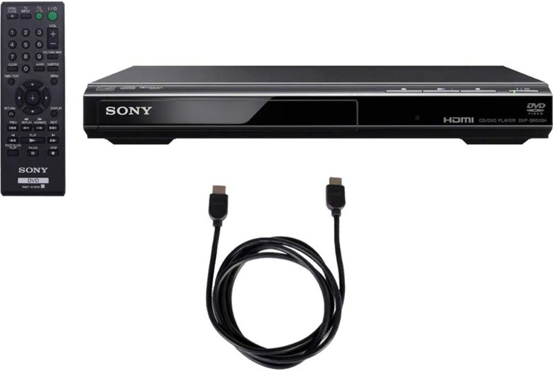 Photo 1 of Sony DVPSR510H - DVD Player Bundle with Deco Gear 6ft High Speed HDMI Cable