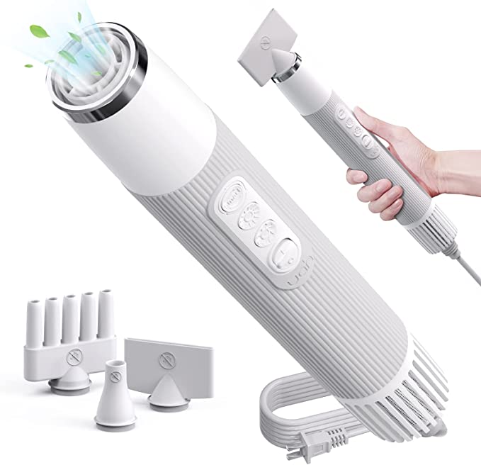 Photo 1 of uahpet Pet Dryer for Dog, Portable Handheld Pet Grooming Hair Dryer Less Noise Dog Blow Dryer with NTC Smart Temperature Control High Velocity Pet Force Dryer for Household Travel Camping
