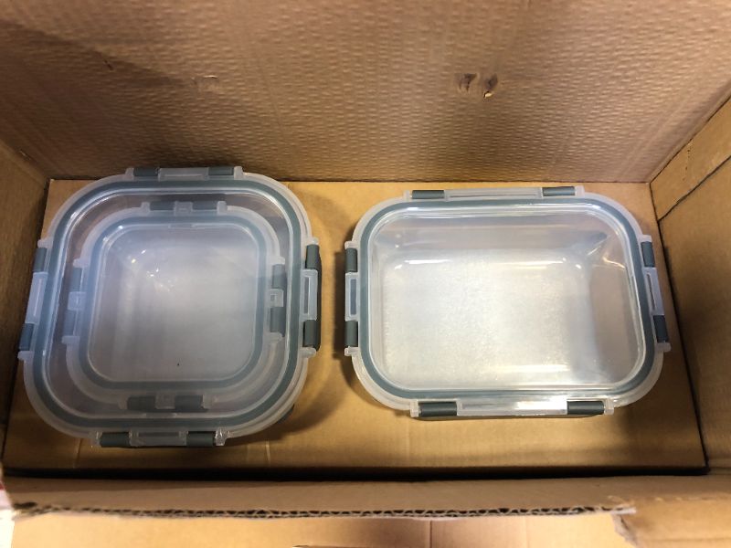 Photo 6 of 24-Piece Superior Glass Food Storage Containers Set - Newly Innovated Hinged BPA-free Locking lids - 100% Leakproof Glass Meal-Prep Containers