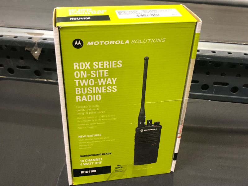 Photo 1 of MOTOROLA RDX 4-Watt 10-Channel UHF Non-Display Business Radio