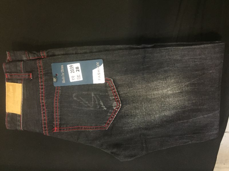Photo 2 of Baylvn Men's Casual Printed Slim Fit Jeans Skinny Denim Pants size 28