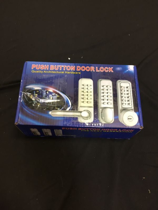 Photo 3 of 1?11 Digitals Mechanical Password Door Lock Set, Zinc Alloy Sliding Swing Password Combination Keyless Entry Door Lock for Home, Office (Need a Door Frame if Installed on Glass Door)
