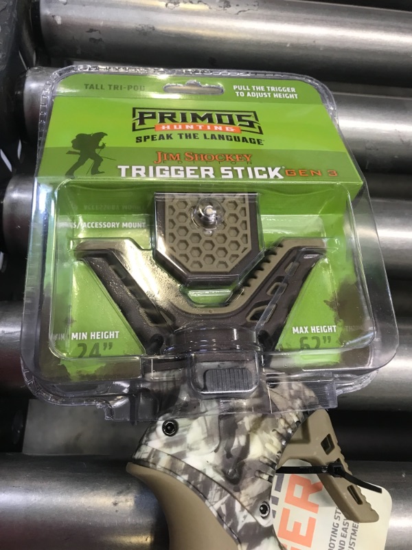 Photo 1 of Primos Hunting Trigger Stick Gen 3 Jim Shockey Tall Tripod,24-62in,Truth Camo,Cl