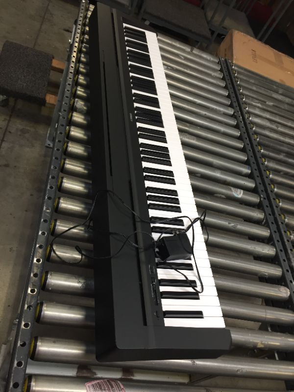 Photo 3 of Yamaha P71 88-Key Weighted Action Digital Piano with Sustain Pedal and Power Supply
CAME BUBBLE WRAPPED - BUBBLE  WRAP REMOVED FOR TESTING - 2 STICKY KEYS