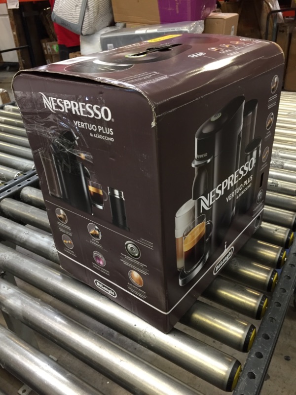 Photo 4 of De'Longhi Nespresso VertuoPlus Coffee and Espresso Maker with Aeroccino, Black