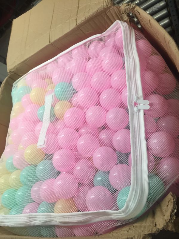 Photo 2 of   BPA Free Crush-Proof Plastic Ball Pit Balls with Storage Bag