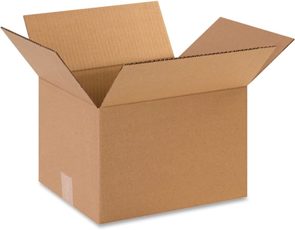 Photo 1 of 12 In. x 10 In. x 8 In. Corrugated Carboard Boxes for Shipping, Moving, and Storage - 25/Count
