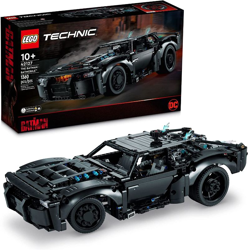 Photo 1 of LEGO Technic The Batman – Batmobile 42127 Building to Set for Kids, Boys, Girls; Make a Replica of The Batmobile with 8-Cylinder Engine; Ages 10+ (1,360 Pieces)
