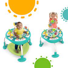 Photo 1 of Bright Starts Bounce Bounce Baby 2-in-1 Activity Center Jumper & Table - Playful Pond (Green), 6 Months+ (1850958)